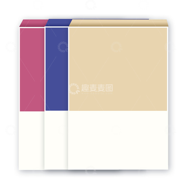 源文件下载【趣麦麦图】-试卷档案袋 三色