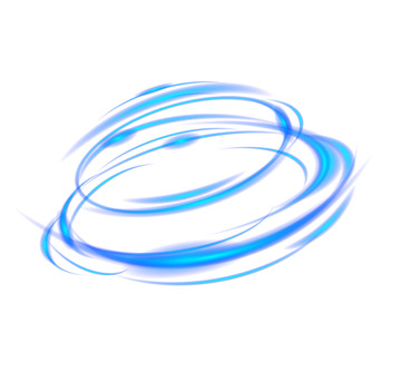 蓝色光旋转环绕光效效果特效元素