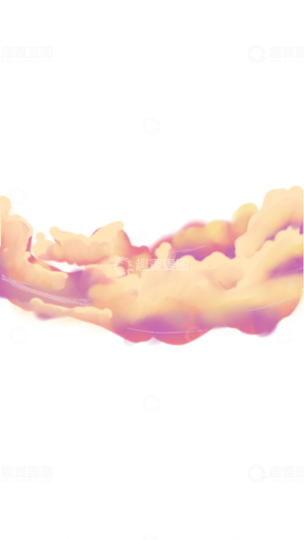 源文件下载【趣麦麦图】-彩色梦幻云彩