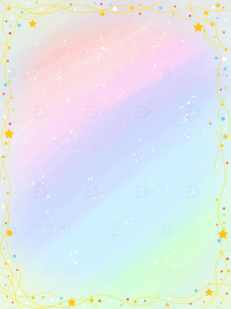 源文件下载【趣麦麦图】渐变星空星星灯带彩色球装饰背景大暑手绘图