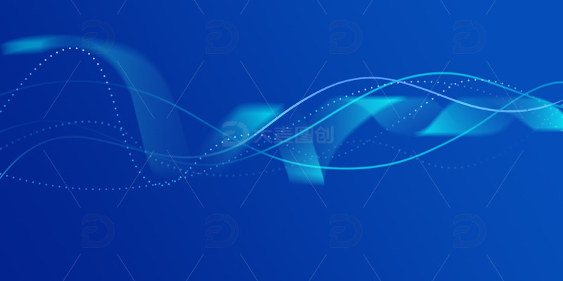 源文件下载【趣麦麦图】蓝色简约科技线条粒子背景