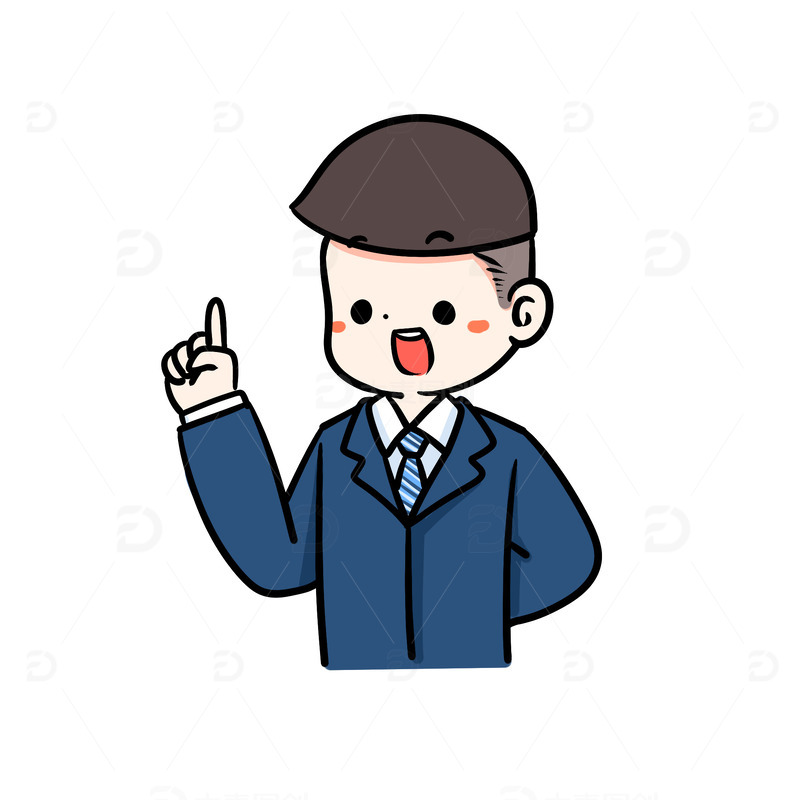 源文件下载【趣麦麦图】手绘卡通正装商务小人解释说话人物素材