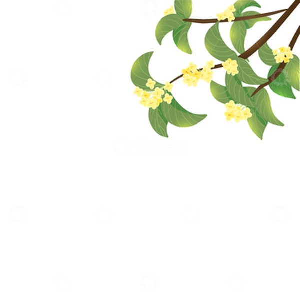 源文件下载【趣麦麦图】中秋桂花元素
