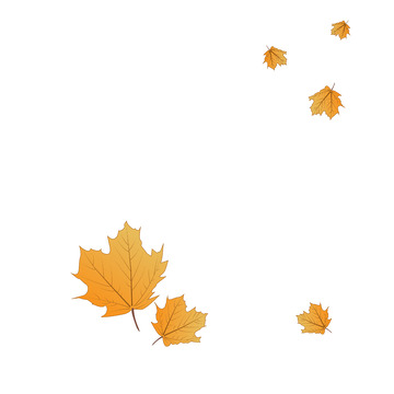 秋天立秋手绘矢量枫叶植物飘落树叶装饰元素