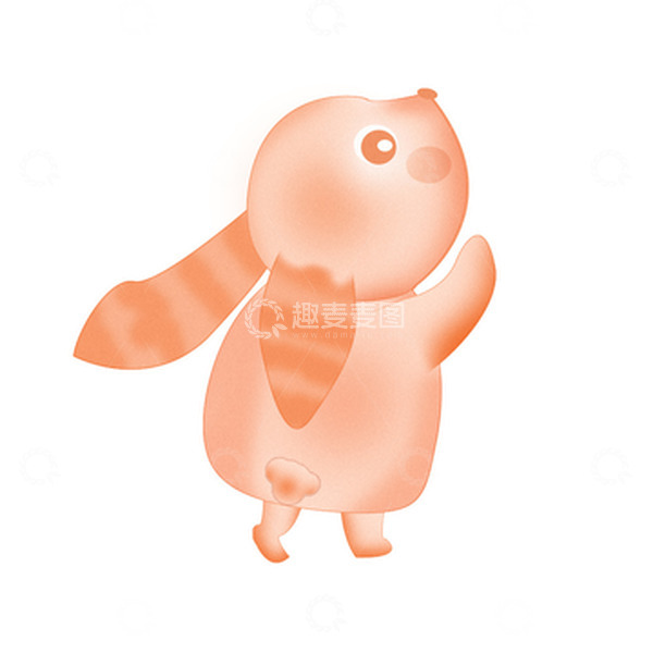 源文件下载【趣麦麦图】粉红色卡通手绘兔子