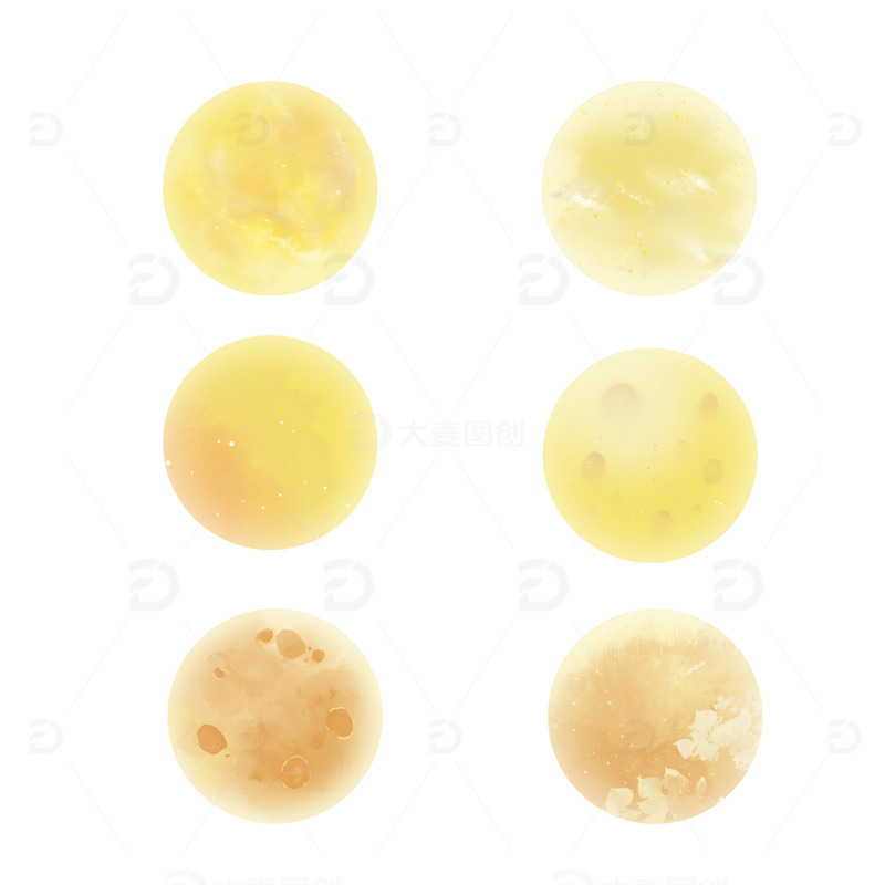 源文件下载【趣麦麦图】中国风中秋月亮分组