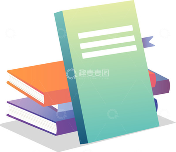 源文件下载【趣麦麦图】小清新矢量手绘书籍字典