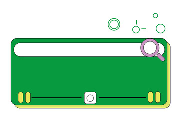 绿色新媒体边框文本框撞色标签
