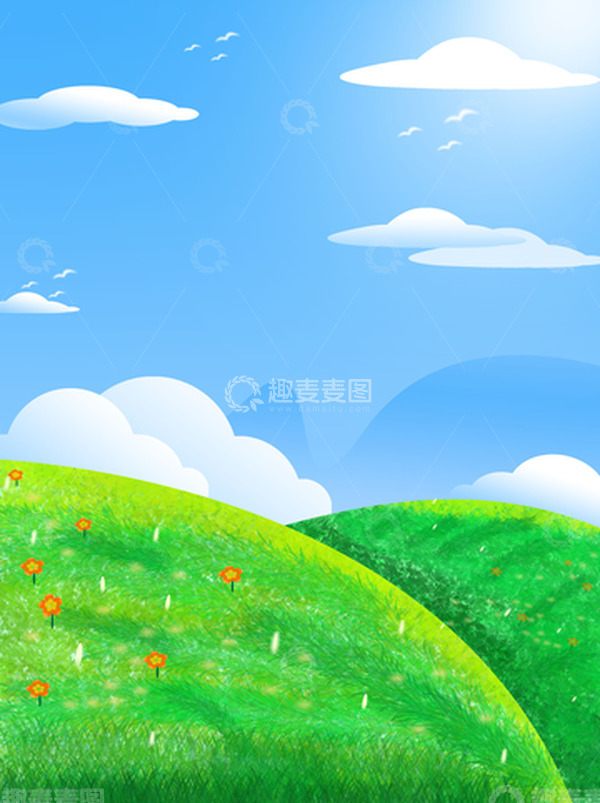 源文件下载【趣麦麦图】手绘夏天背景