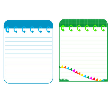 简约笔记本背景元素