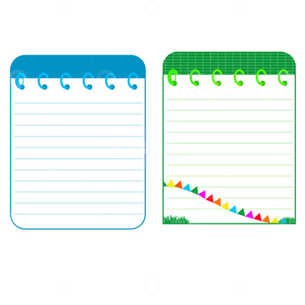 源文件下载【趣麦麦图】简约笔记本背景元素