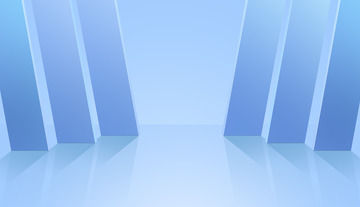 蓝色清爽场景空间PSD分层