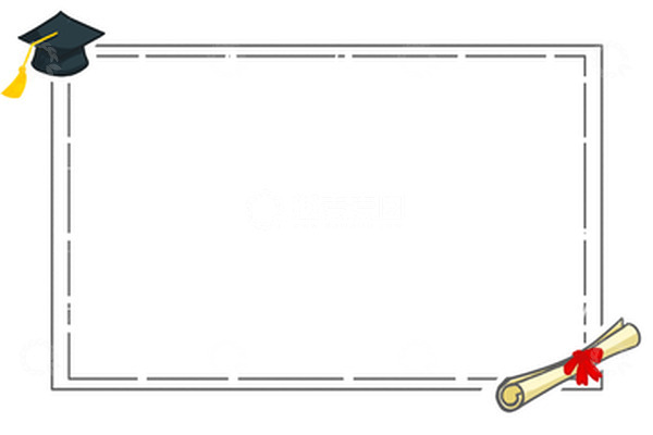 源文件下载【趣麦麦图】简约毕设装饰学士帽证书