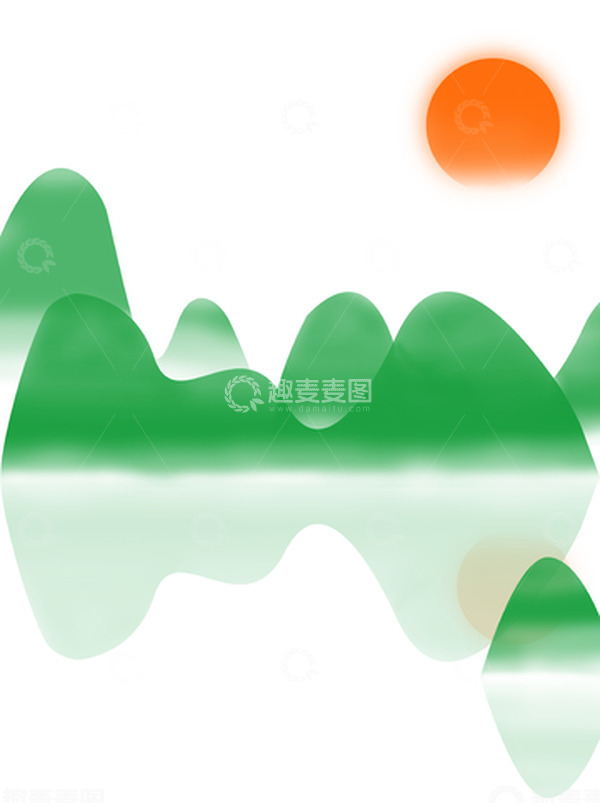 源文件下载【趣麦麦图】-古风中国风山水