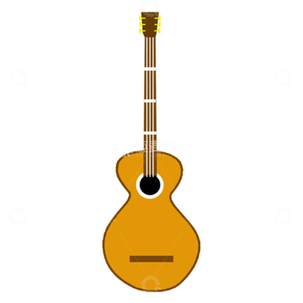 源文件下载【趣麦麦图】民谣吉他乐器插画元素