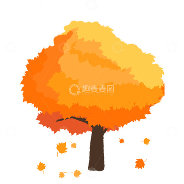 源文件下载【趣麦麦图】-秋天枫树枫叶元素