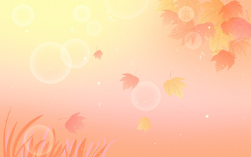 唯美梦幻立秋背景