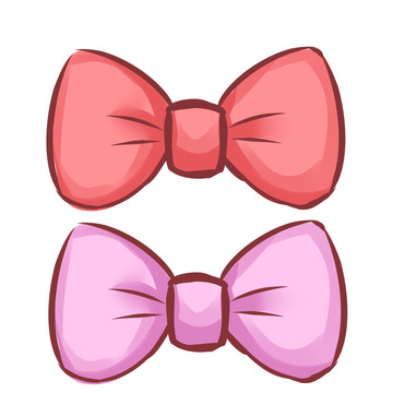 手绘卡通蝴蝶结 领结装饰物