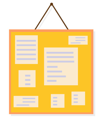 文件墙壁挂纸张室内装饰图形