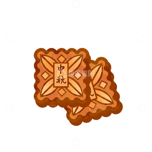 源文件下载【趣麦麦图】中秋月饼 手绘卡通月饼