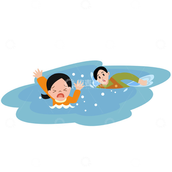 源文件下载【趣麦麦图】暑假溺水救助行动