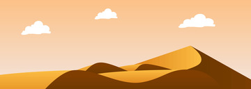 黄色渐变沙漠主题背景