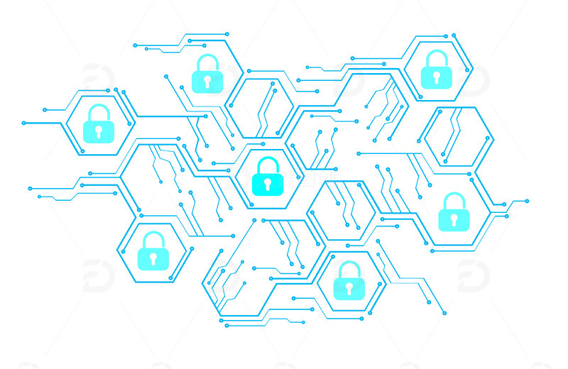 源文件下载【趣麦麦图】网络安全科技元素
