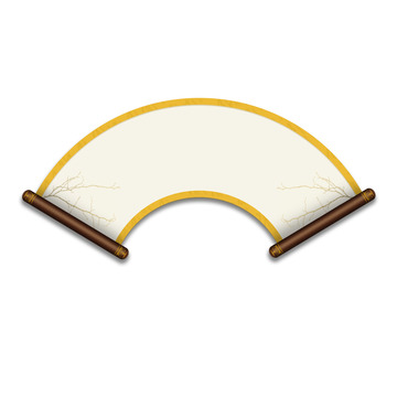 黄色国潮复古风标题横幅卷轴素材