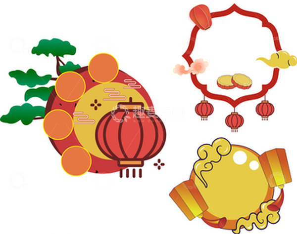 源文件下载【趣麦麦图】卡通中秋边框文字边框