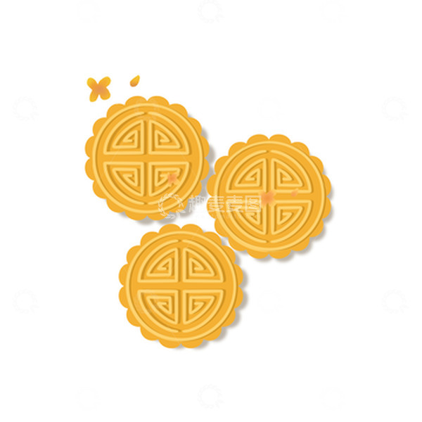源文件下载【趣麦麦图】中秋月饼手绘图