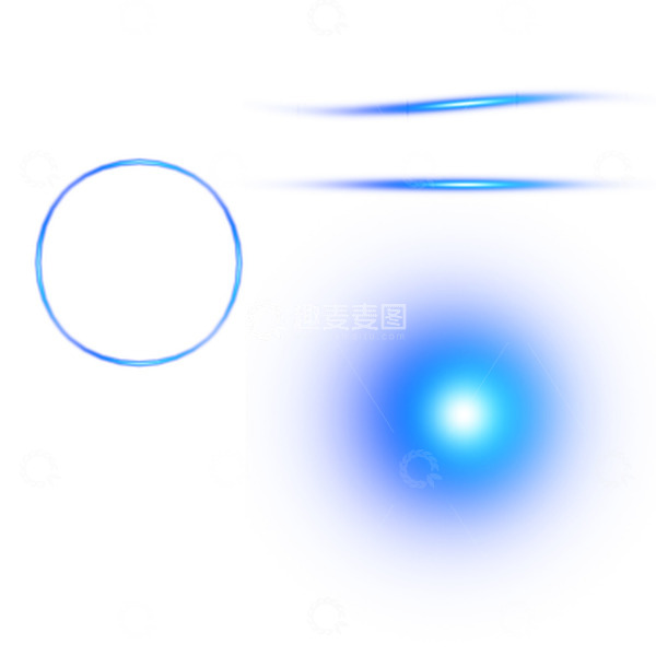 源文件下载【趣麦麦图】蓝色光效科技