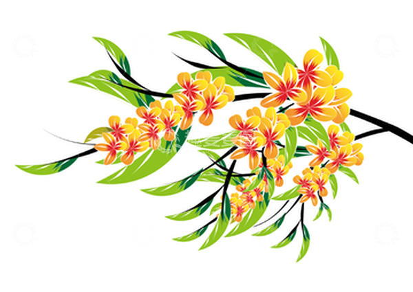 源文件下载【趣麦麦图】中秋节桂花树矢量插画