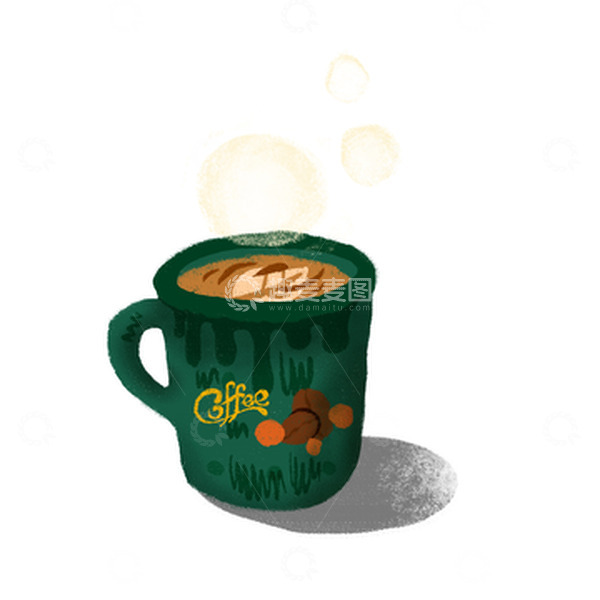 源文件下载【趣麦麦图】手绘肌理风温暖咖啡元素