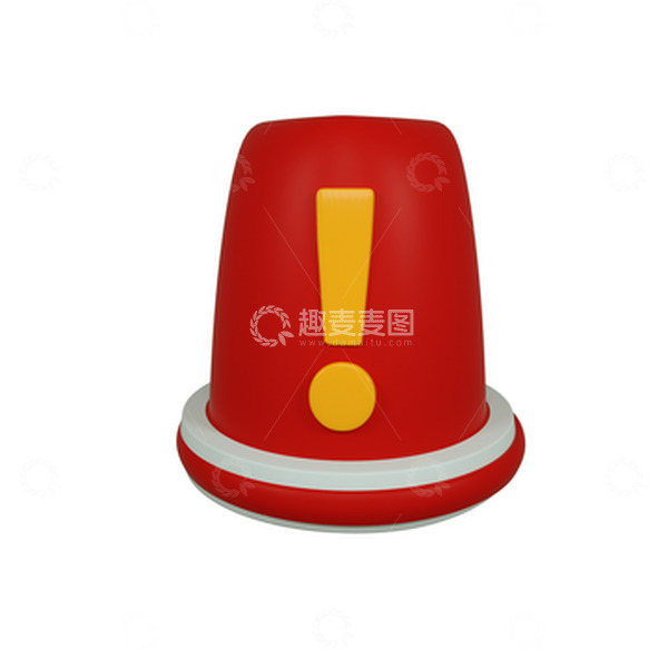 源文件下载【趣麦麦图】红色清新儿童夏季安全警示灯装饰