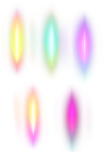 多彩光晕强光点缀素材