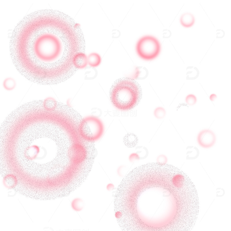 粉色梦幻光晕粒子特效元素