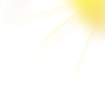 金黄色太阳光照射光线特效