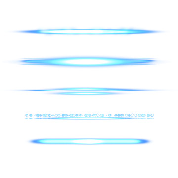 蓝色科技光晕特效元素组合