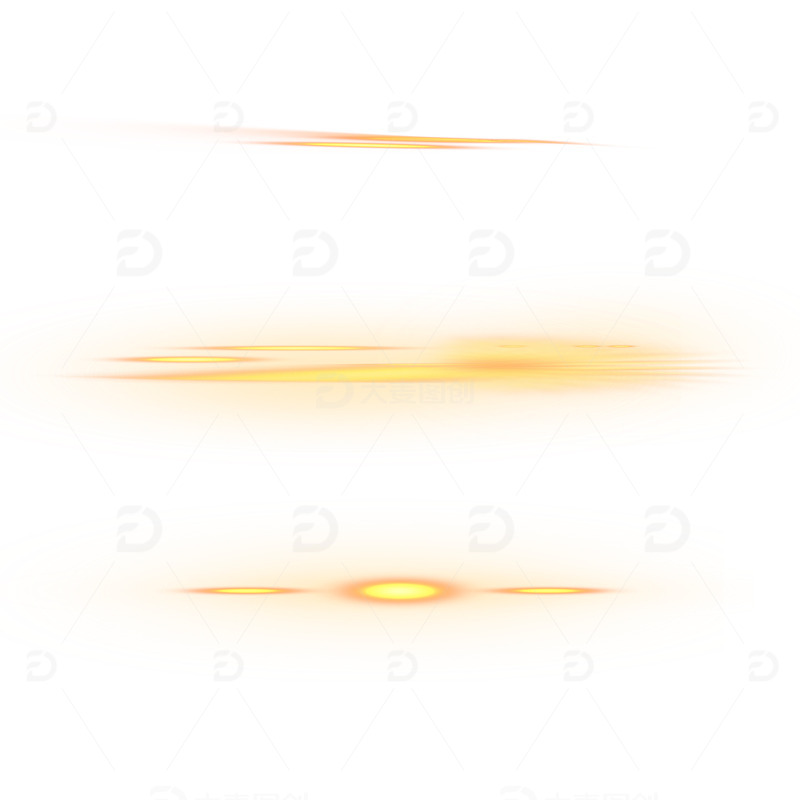 金色光晕线条组合特效