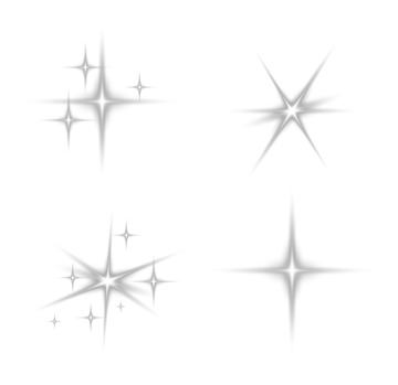 白色光效光点效果矢量元素