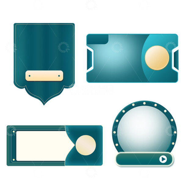 源文件下载【趣麦麦图】蓝色大暑小清新中国风图标