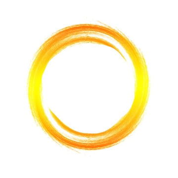 金黄色渐变光圈光效元素