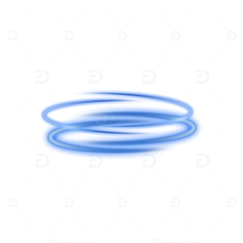 源文件下载【趣麦麦图】蓝色光效光源PSD