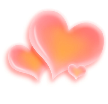 粉色七夕浪漫情人节立体爱心心形