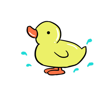 卡通小鸭子手绘图