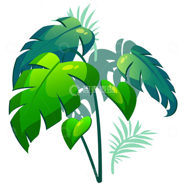 源文件下载【趣麦麦图】绿色夏日小清新鼠绘树