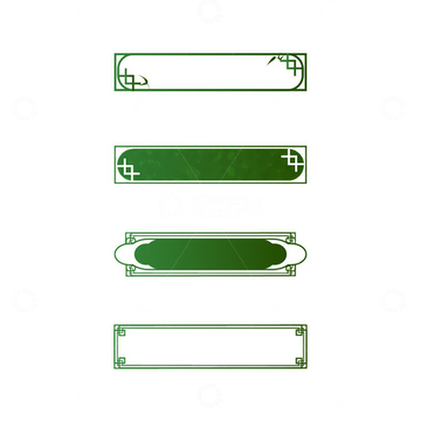 源文件下载【趣麦麦图】绿色中国风国潮传统竹子古风促销标题边框