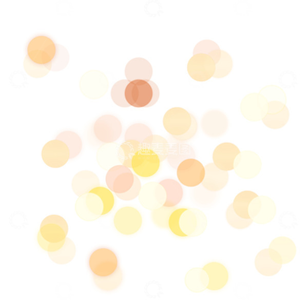 源文件下载【趣麦麦图】黄色夜光光斑光效发光光晕点缀元素