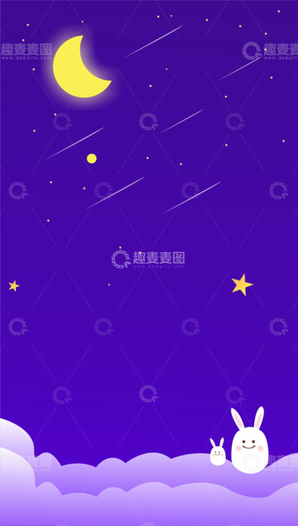 源文件下载【趣麦麦图】中秋节元素背景