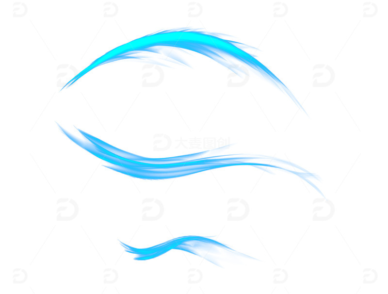 流线型蓝色光效